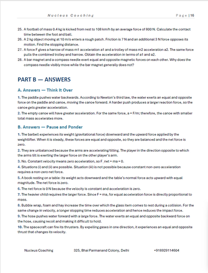 Class 9 Science – How Forces Affect Motion Notes